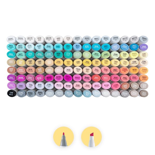 120 Colors Dual Tips Alcohol Art Markers