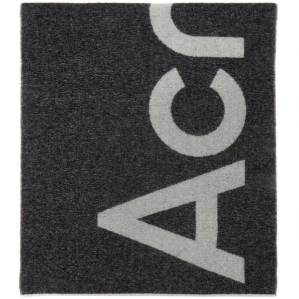 Black & Grey Logo Scarf