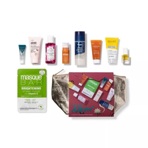 &#34;Get Your Glow On&#34; Best of Box Gift Set - Target Beauty Capsule - 9ct
