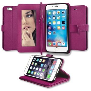 Abacus24-7 iPhone 6S Plus 带镜子钱包手机保护套 3色可选
