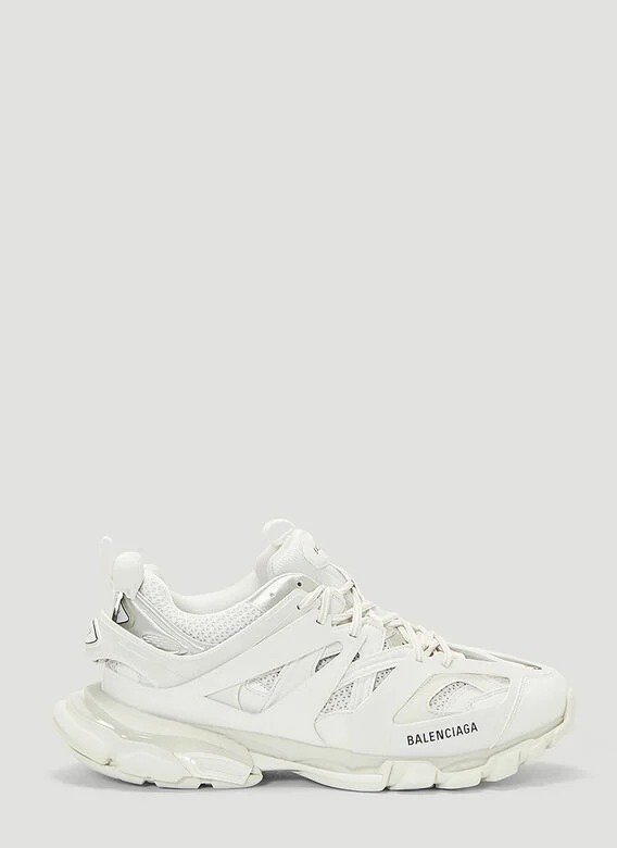 Track Sneakers in White