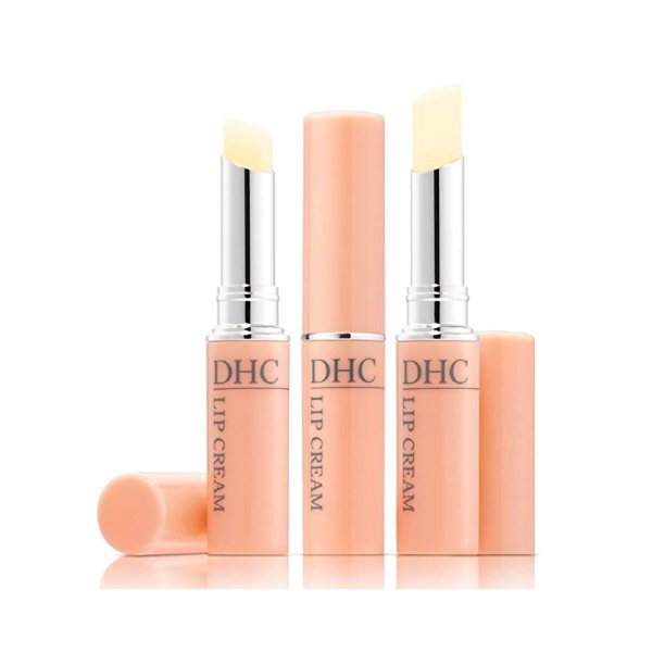 DHC Lip Cream 3 pack, Ultra-Moisturizing, Soothing, Hydrating, Dry, Chapped Lips, Protecting, Fragrance and Colorant Free, 0.05 oz. Net wt.