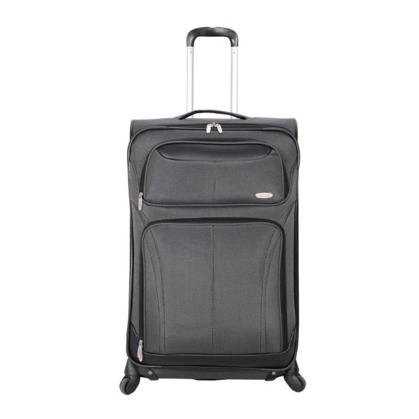 Softside Carry On Spinner Suitcase - Gray