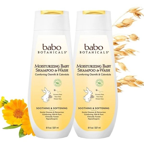 Moisturizing Baby Shampoo & Wash - 8 oz. - Bundle (2 Pack)