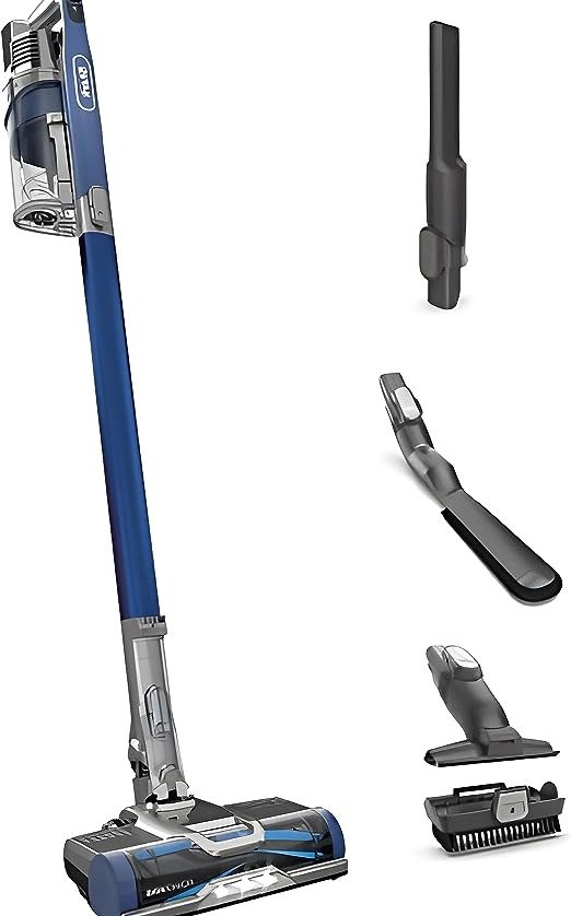 IZ363HT Anti-Allergen Pet Power Cordless Lightweight Stick Vacuum with Self-Cleaning Brushroll PowerFins, Removable Handheld, Crevice, Dusting Brush, Pet Multi Tool, Flex, 50 min runtime, Blue