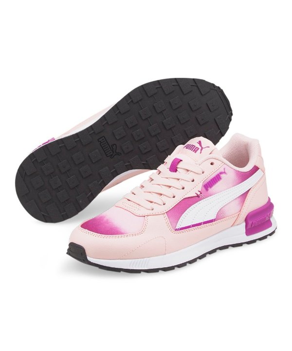 Chalk Pink & White Graviton Sneaker - Girls
