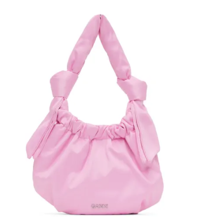 Ganni 粉色手提包