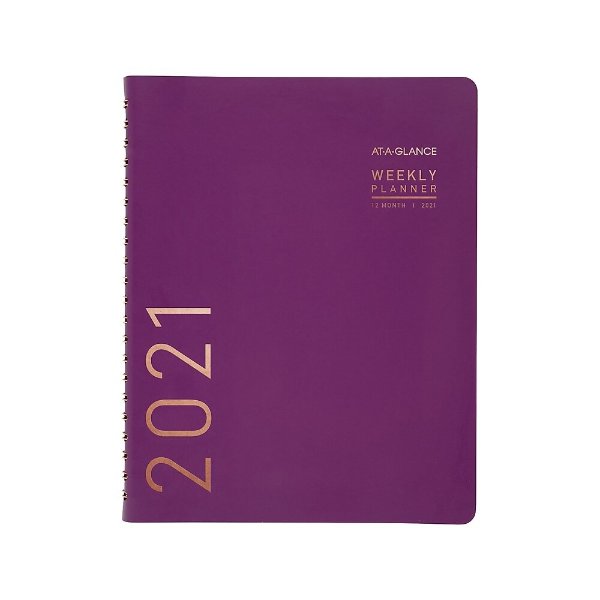 2021 AT-A-GLANCE 8.25" x 11" Planner, Contemporary, Purple (70-940X-59)