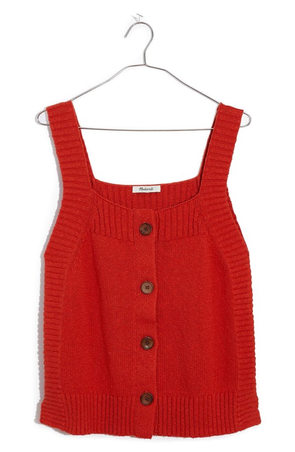 Rowe Button Front Sweater Tank