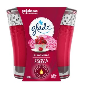 Glade Candle Jar, Air Freshener, Blooming Peony & Cherry