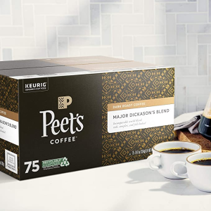 Peet's Coffee Major Dickason's Blend, Dark Roast, 75 Count