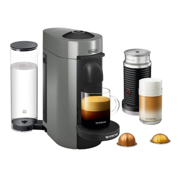 Nespresso VertuoPlus Coffee and Espresso Maker Bundle with Aeroccino Milk Frother by De'Longhi @ Amazon.com