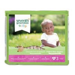 Seventh Generation Free and Clear Baby Size 3 Diapers (62-ct)
