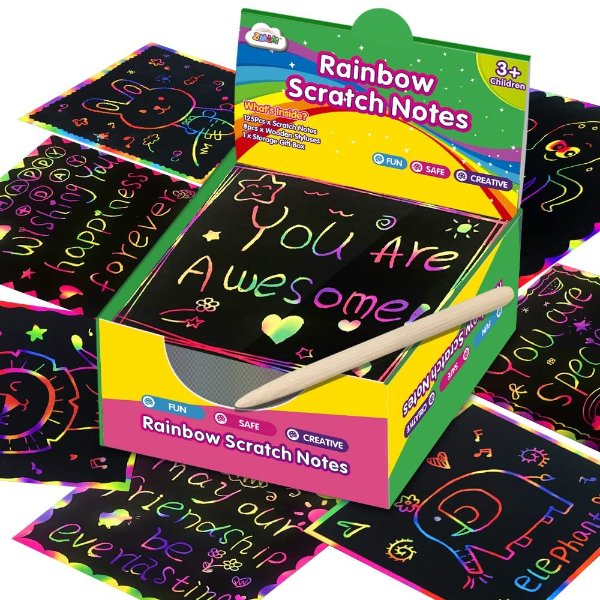 ZMLM Rainbow Scratch Mini Art Notes