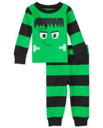 Unisex Baby And Toddler Halloween Long Sleeve Frankenstein Snug Fit Cotton Pajamas | The Children's Place