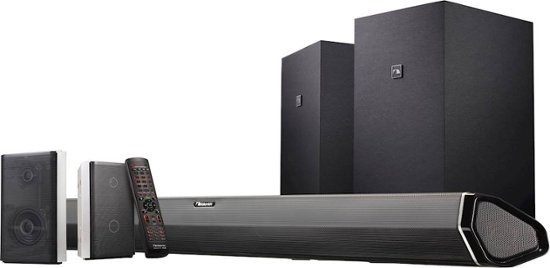 Shockwafe Elite 7.2.4Ch 800W Dolby Atmos Soundbar with Dual 8" Subs (Wireless), Two 2-Way Rear Speakers & Dolby Vision