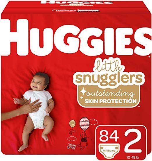 Little Snugglers Baby Diapers, Size 2 (12-18 lb.), 84 Count, Giga Jr Pack (Packaging May Vary)
