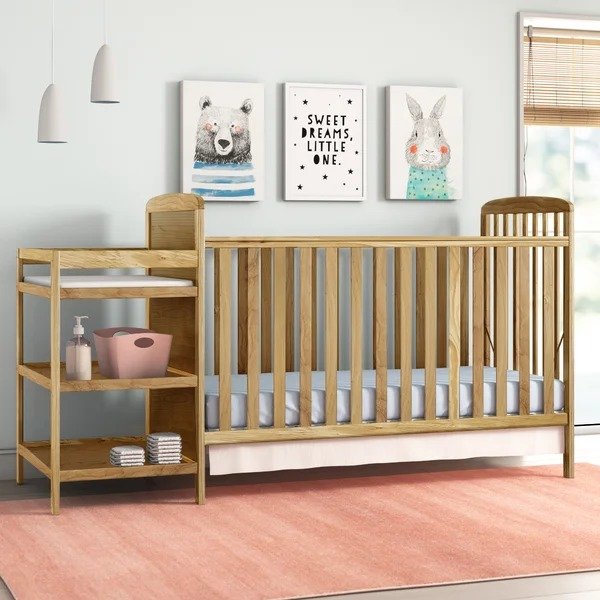 Mack & Milo™ 婴儿床+尿布台