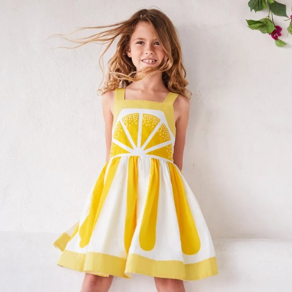 儿童柠檬连衣裙