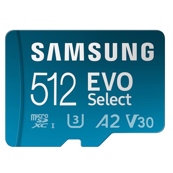 新版 EVO Select 512GB U3 A2 microSDXC 存储卡