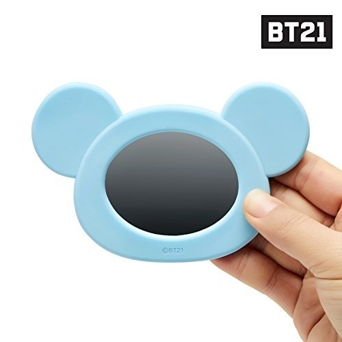 Official Merchandise by Line Friends - KOYA Character Silicon Hand Mirror, Blue