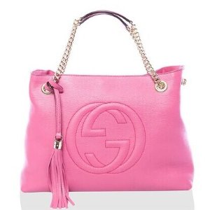 Gucci Soho Leather Shoulder Bag, Pink @ MYHABIT