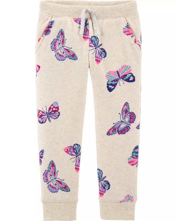 Logo Fleece Butterfly Pants