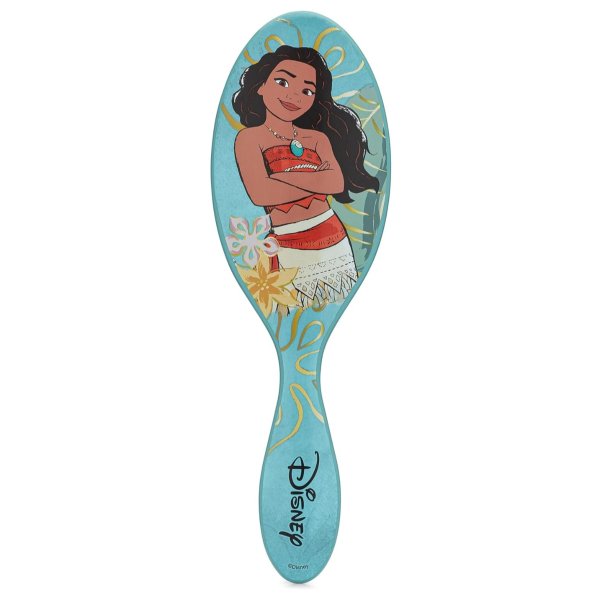 Wet Brush Disney Original Detangler Hair Brush, Moana (Elegant Princess) - Ultra-Soft IntelliFlex Bristles - Detangling Brush Glides Through Tangles (Wet Dry & Damaged Hair) - Women & Men