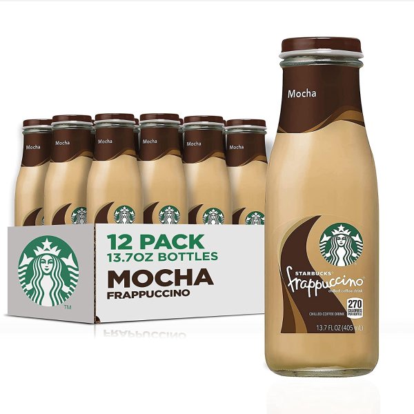 Frappuccino Coffee Drink, Mocha, 13.7oz Bottles (12 Pack)