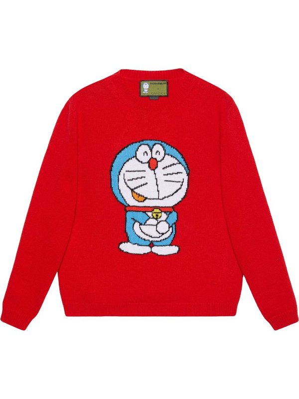 x Doraemon crew-neck jumper