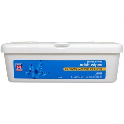Rite Aid Personal Care Adult Wipes - 64 ct