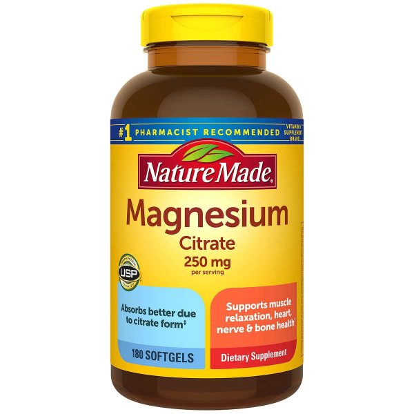 Made Magnesium Citrate 250 mg., 180 Softgels