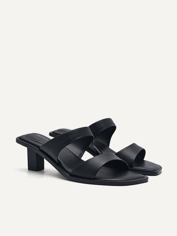 Marianna Heel Sandals - Black