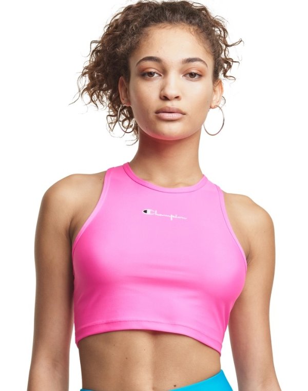 Limited Edition Fitted Cropped Tank, Champion x MTV Jock Tag