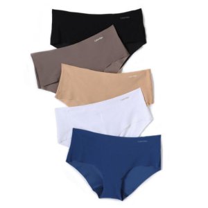 Calvin Klein Underwear Women's Invisibles Hipster 5 Pack
