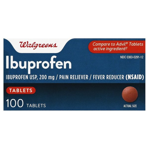 Ibuprofen Pain Reliever/Fever Reducer 200mg Tablets