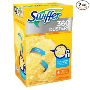 Swiffer 360 Disposable Cleaning Dusters Refills, Unscented, 6-Count (Pack of 2)