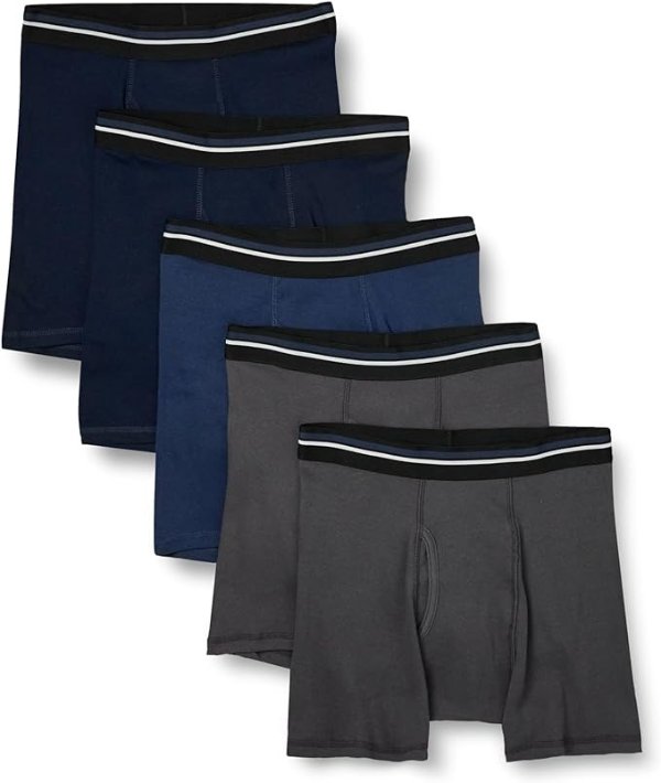 Amazon Essentials 男士5件装平角内裤