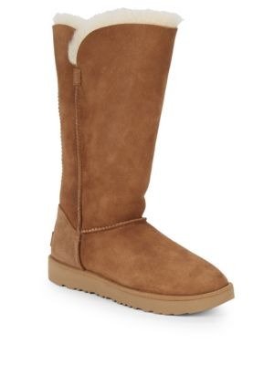 Shearling Lined Suede Boots