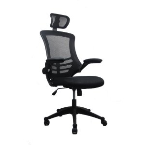 Modern High-Back Mesh Executive Chair With Headrest