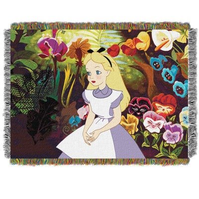 Disney Alice in Wonderland Tapestry Throw