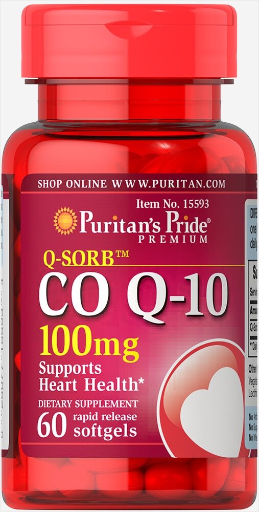 Q-SORB™ Co Q-10 100 mg 60 Softgels | Heart Health Supplements |