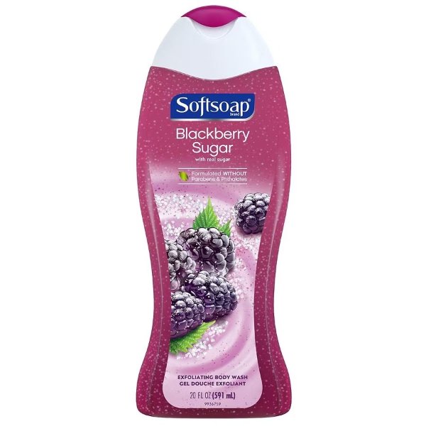 Exfoliating Body Wash Scrub Blackberry Sugar