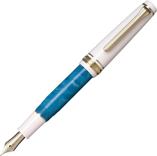 钢笔 兰孔特尔 中细 荧光亮蓝色