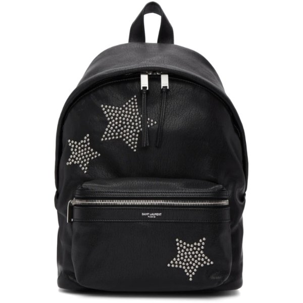 - Black Star Studded Mini City Backpack