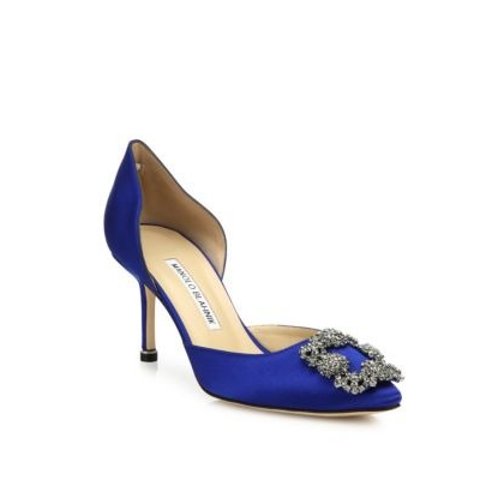限今天：Manolo Blahnik 女士鞋履入经典钻扣，BB高跟、白钻也有