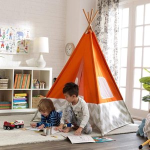 KidKraft Deluxe Bamboo and Canvas Play Teepee