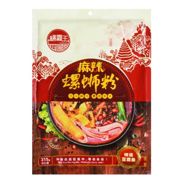 Guangxi Specialty Snails Rice Noodle Hot Spicy Flavor, 315g