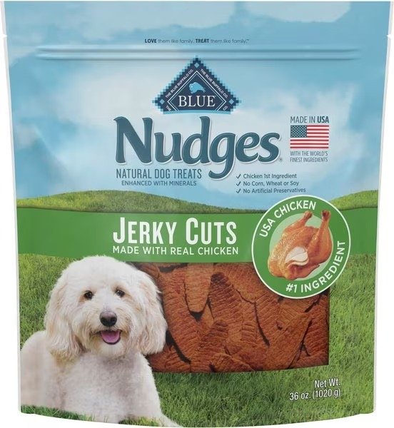 Nudges Jerky Cuts Natural Chicken Dog Treats, 36-oz bag