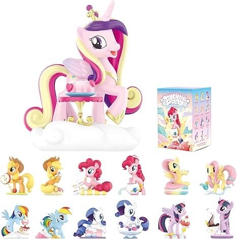 My Little Pony Leisure Afternoon Blind Box Figures, Random Design Mystery Toys for Modern Home Decor, Collectible Toy Set for Desk Accessories, 1PC